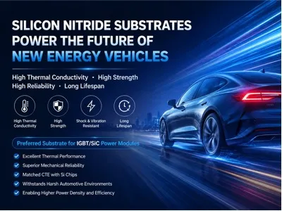 Per què els substrats de nitrur de silici són ideals per a vehicles d'energia nova